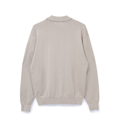 BoTT / BUTTON DOWN KNIT POLO / PUTTY