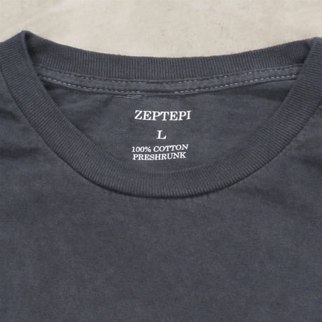 ZEPTEPI & Co. / TRANING L/S TEE GARMENT DYED / INK BLACK