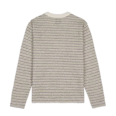 BRAIN DEAD / GAUZE LONG SLEEVE MOCK NECK SHIRT / TAUPE
