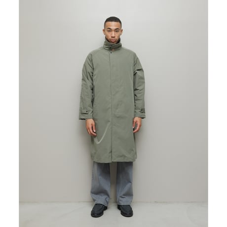BAL / x TAION BALMACAAN COAT WITH DETACHABLE DOWN VEST / CARBON