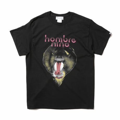 HOMBRE NINO / S/S PRINT TEE (MANDRILL 1) / BLACK