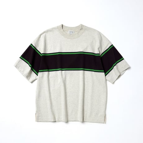tone / MOCK NECK RUGBY T SHIRT / BORDER