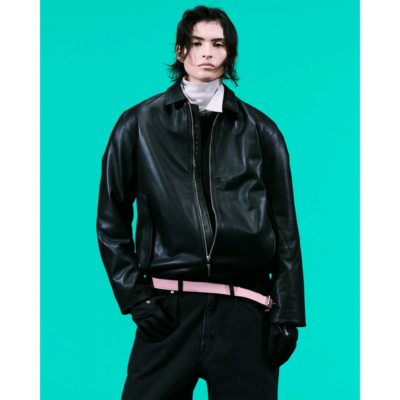 BAL / TECH LEATHER ZIP JACKET / BLACK | Sophomore