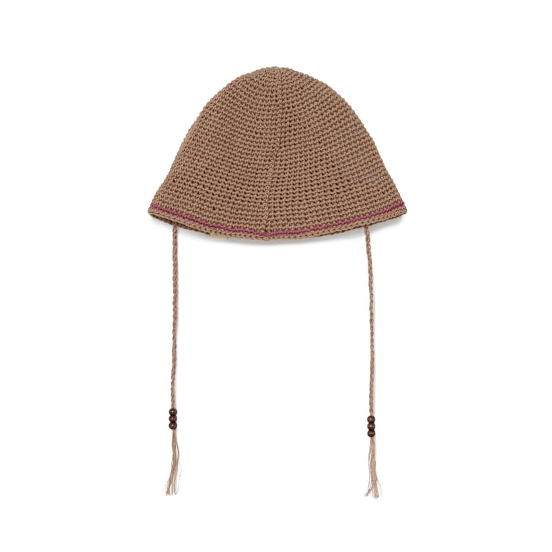 SOL soonerorlater / HAND-KNITTED HEMP HAT / BRO