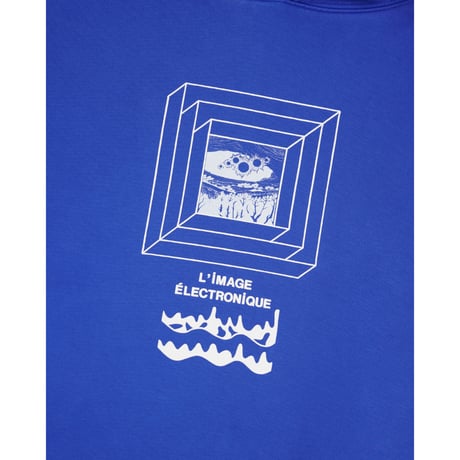 BRAIN DEAD / ELECTRONIQUE HOODIE / NAVY