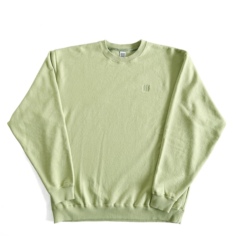 COMFORTABLE REASON / BOUCLE LOGO SWEAT / LIME | COMFORTABLE REASON / BOUCLE LOGO SWEAT / LIME |
