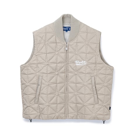 BoTT / QUILTED SPARKLE VEST / NATURAL