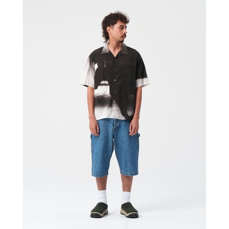 BoTT / SPARKLE DENIM PAINTER SHORT / WASHED BLUE