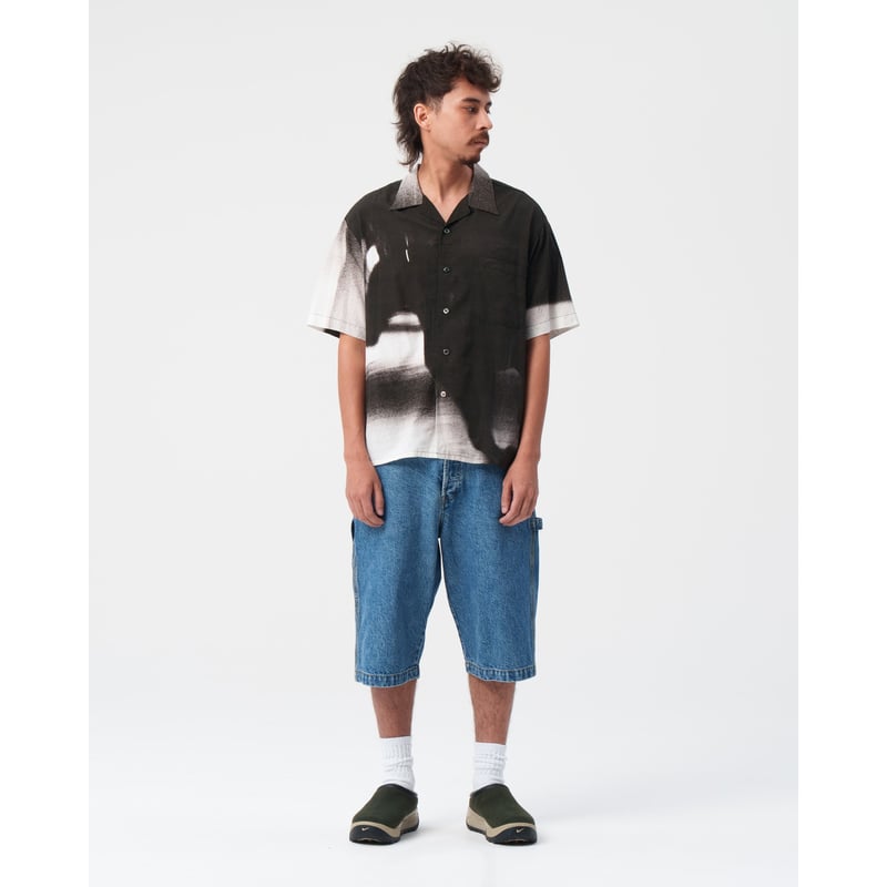 BoTT / SPARKLE DENIM PAINTER SHORT / WASHED BLU