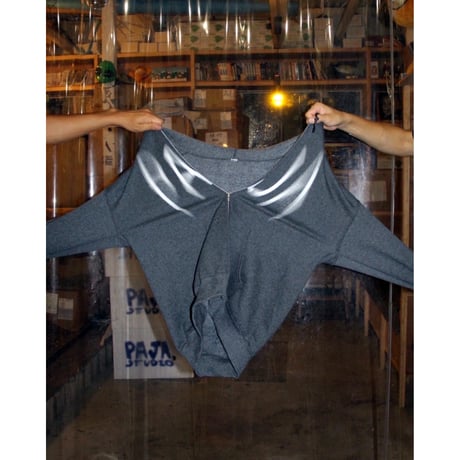PAJA STUDIO / MATION LOGO ZIP-UP HOODIE / HEATHER GRAY