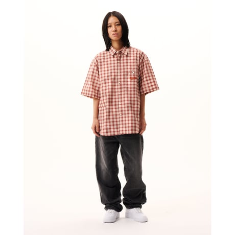 BoTT / PLAID S/S SHIRT / RED