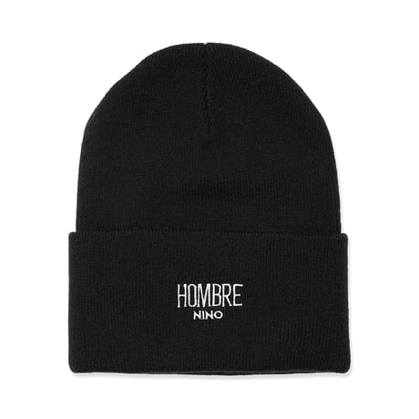HOMBRE NINO / LOGO CUFF BEANIE / BLACK