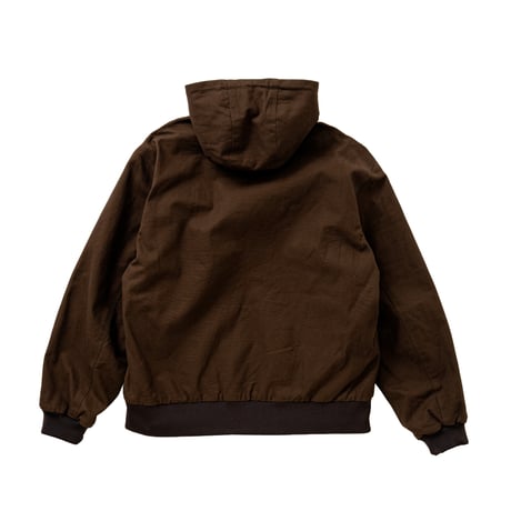 SPECIAL GUEST K.K. / DUCK CANVAS & THERMAL HOODED REVERSIBLE JACKET / BROWN