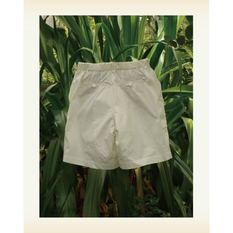 tone / COTTON NYLON GARDEN SHORTS / BLACK