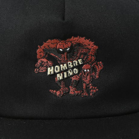 HOMBRE NINO / 5 PANEL CAP (DEADKEBAB MONSTERS) / BLACK