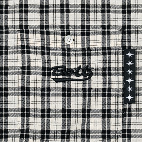 BoTT / PLAID S/S SHIRT / BLACK