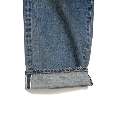 HOMBRE NINO / DISTRESSED 5 POCKET PANTS / INDIGO