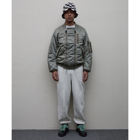 BAL / x SPIEWAK DOUBEL ZIP BOMBER JACKET / ALPHA GREEN
