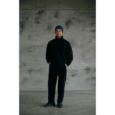 COMFORTABLE REASON / BRUSHED LINING CORDS SLACKS / BLACK