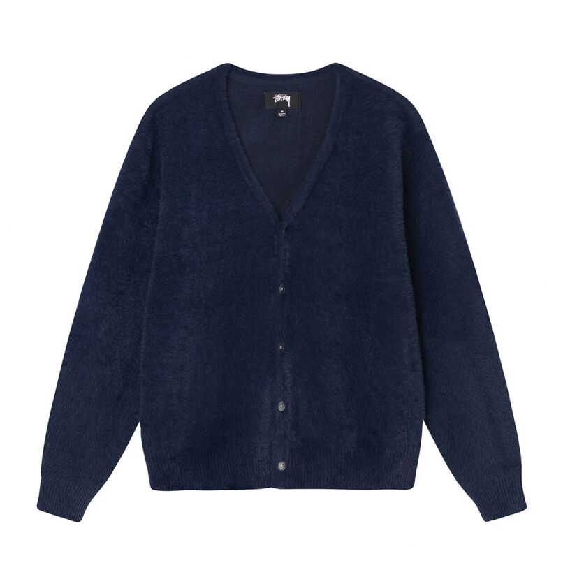 STUSSY ステューシー SHAGGY CARDIGAN ニットカーディガン ☆入手困難☆STUSSY STRIPE SHAGGY CARDIGAN (STUSSY/カーディガン