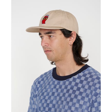 BRAIN DEAD / BRAIN NOTES 6 PANEL HAT / KHAKI