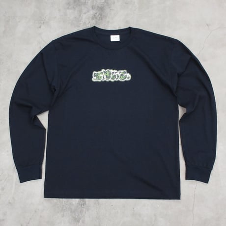SNEEZE MAGAZINE / DIGI CAMO LS LOGO TEE / NAVY