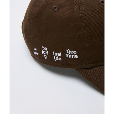 BAL / x NEW ERA 9TWENTY b LOGO CAP / WALNUT