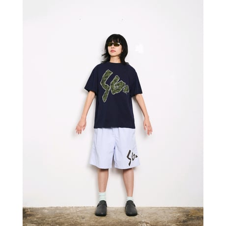 SPECIAL GUEST K.K. / SEX CAMO FABRIC PATCH TEE / NAVY
