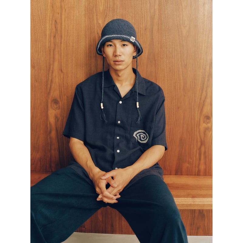 SOL soonerorlater / HAND-KNITTED HEMP HAT / BRO