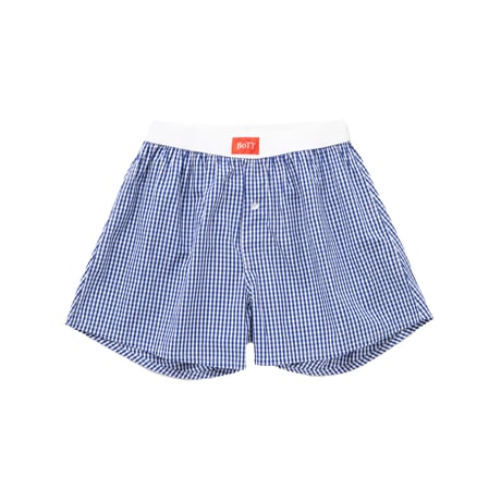 BoTT / GINGHAM BOXER / BLUE & RED
