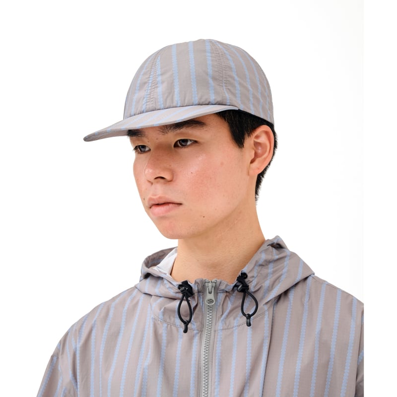 SOL soonerorlater / STRIPE NYLON SOFT CAP / GRA