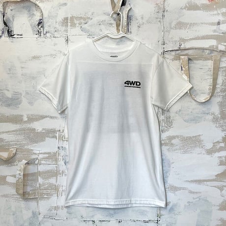 4WD  (4 WORTH DOING) / LETS HANG TEE / WHITE