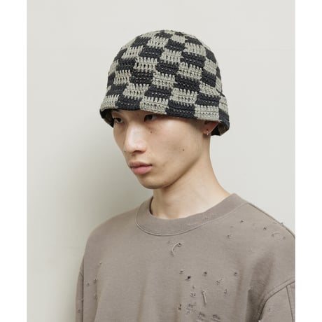 BAL / HAND KNIT BUCKET HAT / GRAY