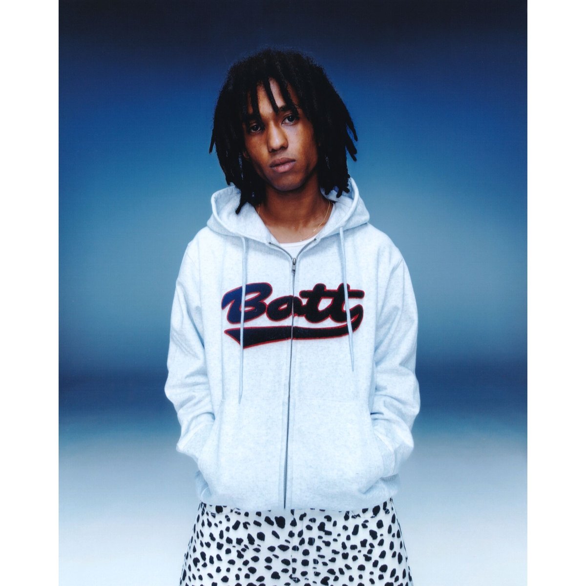 BoTT / SCRIPT LOGO ZIP HOODIE / ASH | Sophomore