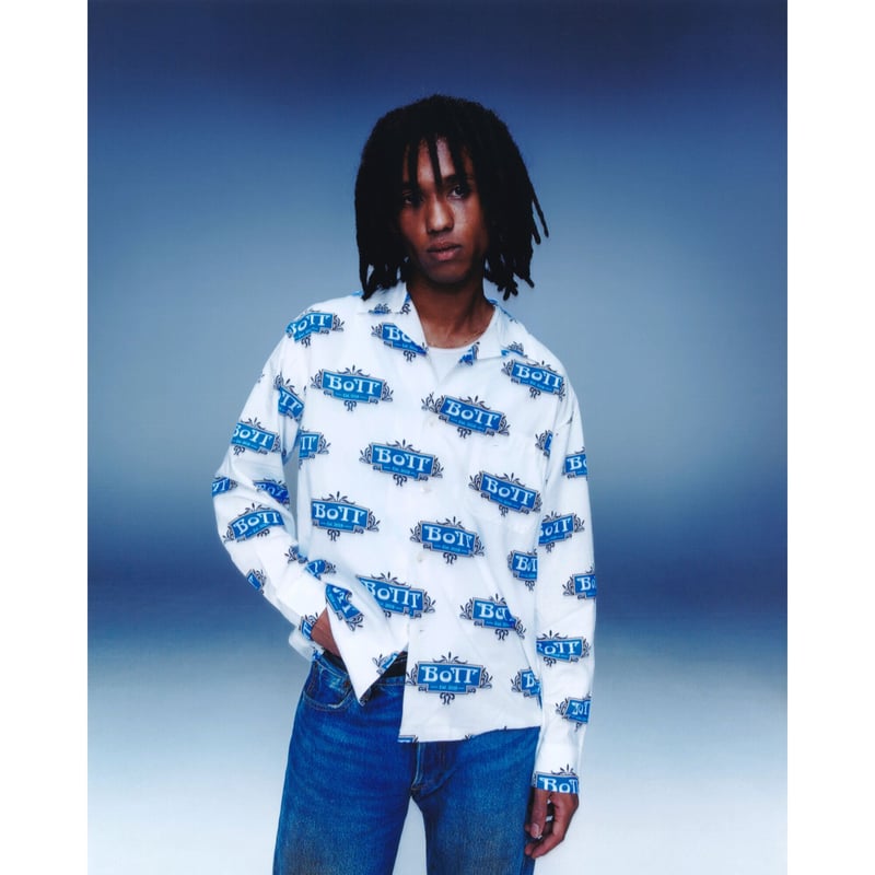 BoTT / LUXE LOGO RAYON SHIRT / WHITE | Sophomore