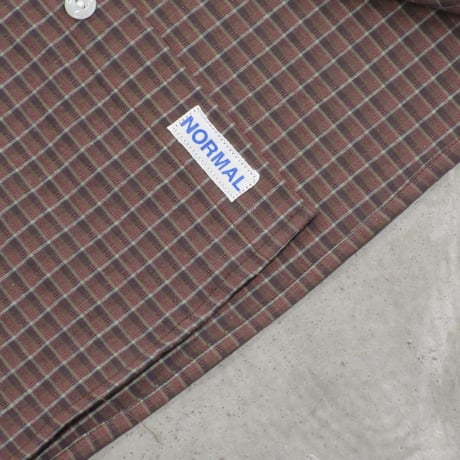NOROLL / NORMAL PANAMA S/S SHIRT / PANAMA CHECK