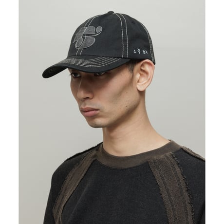BAL / COTTON 6-PANEL HAT / BLACK