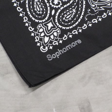 Sophomore / LOGO BANDANA / BLACK