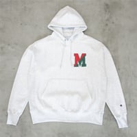 M.V.P. / COLLEGE M LOGO HOOD SWEAT / SILVER GRAY