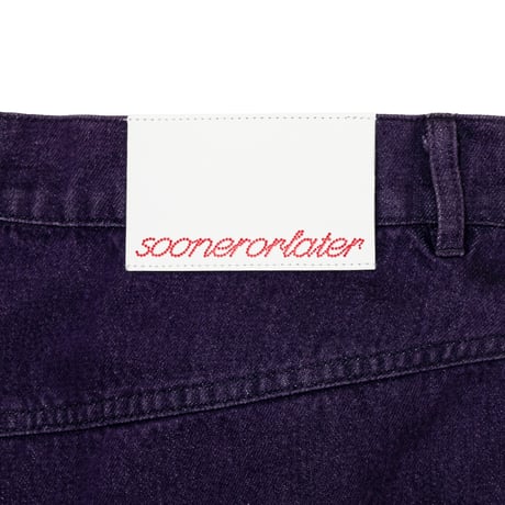 SOL soonerorlater / GURUGURU DENIM SHORTS / PURPLE