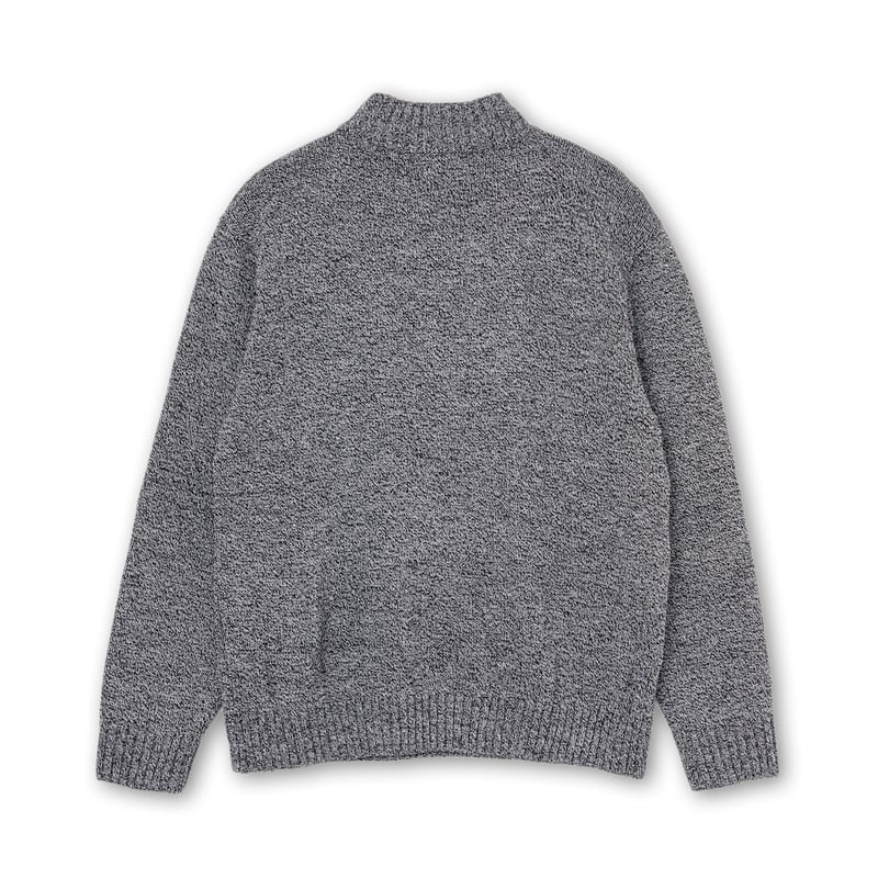 【新品未使用】SOL soonerorlater Shaggy Knit SOL soonerorlater / HALFZIP KNIT SWEATER / GRAY