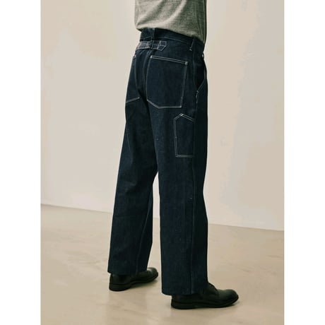 PHIGVEL MAKERS & Co. / DENIM PAINTER TROUSERS / INDIGO RIGID