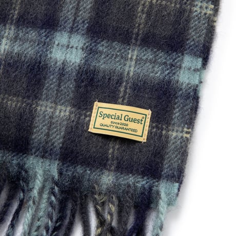 SPECIAL GUEST K.K. / SG CHECK SCARF / GREEN