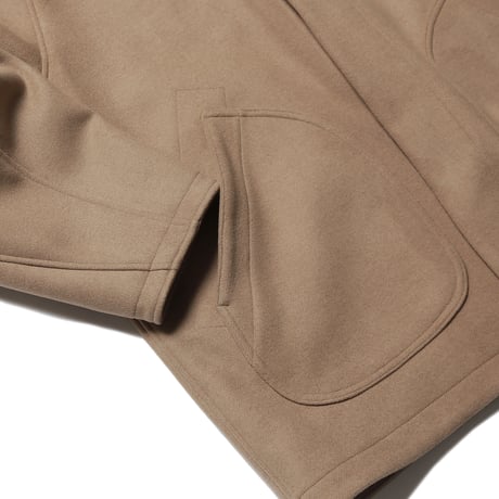tone / WOOL MELTON DUFFLE COAT / PALE GOLD