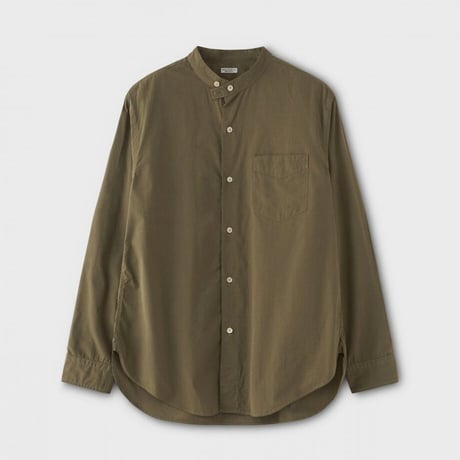 PHIGVEL MAKERS & Co. / BAND COLLAR DRESS SHIRT / OLIVE