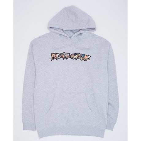 FUCKING AWESOME / DILL COLLAGE LOGO HOODIE / GREY HEATHER
