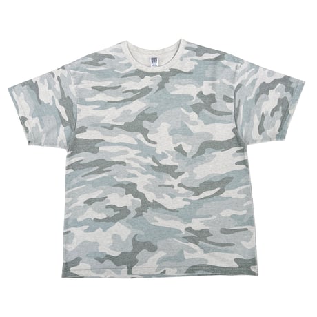 COMFORTABLE REASON / PIGMENT DYED MELT CAMO TEE / MINT