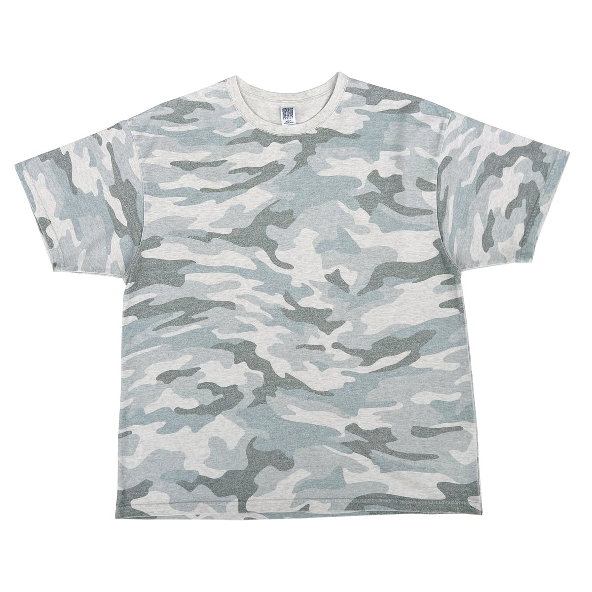 トップス comfortable reason CAMO TEE MINT COMFORTABLE REASON / PIGMENT DYED MELT CAMO TEE