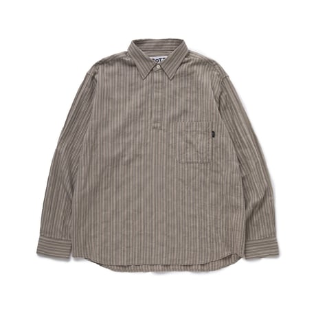 BoTT / STRIPE PULLOVER SHIRT / BROWN