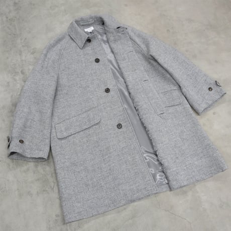 tone / WIDE BAL COLLAR COAT / HERRINGBONE
